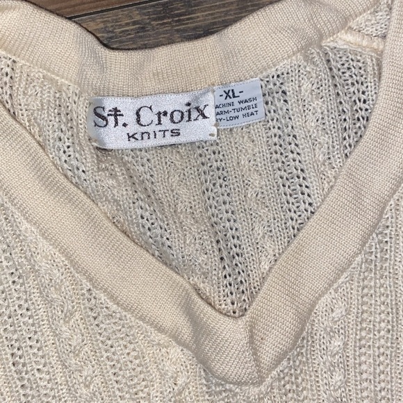 ST. Croix Knit Durane Cotton Sweater size XL - Picture 3 of 4